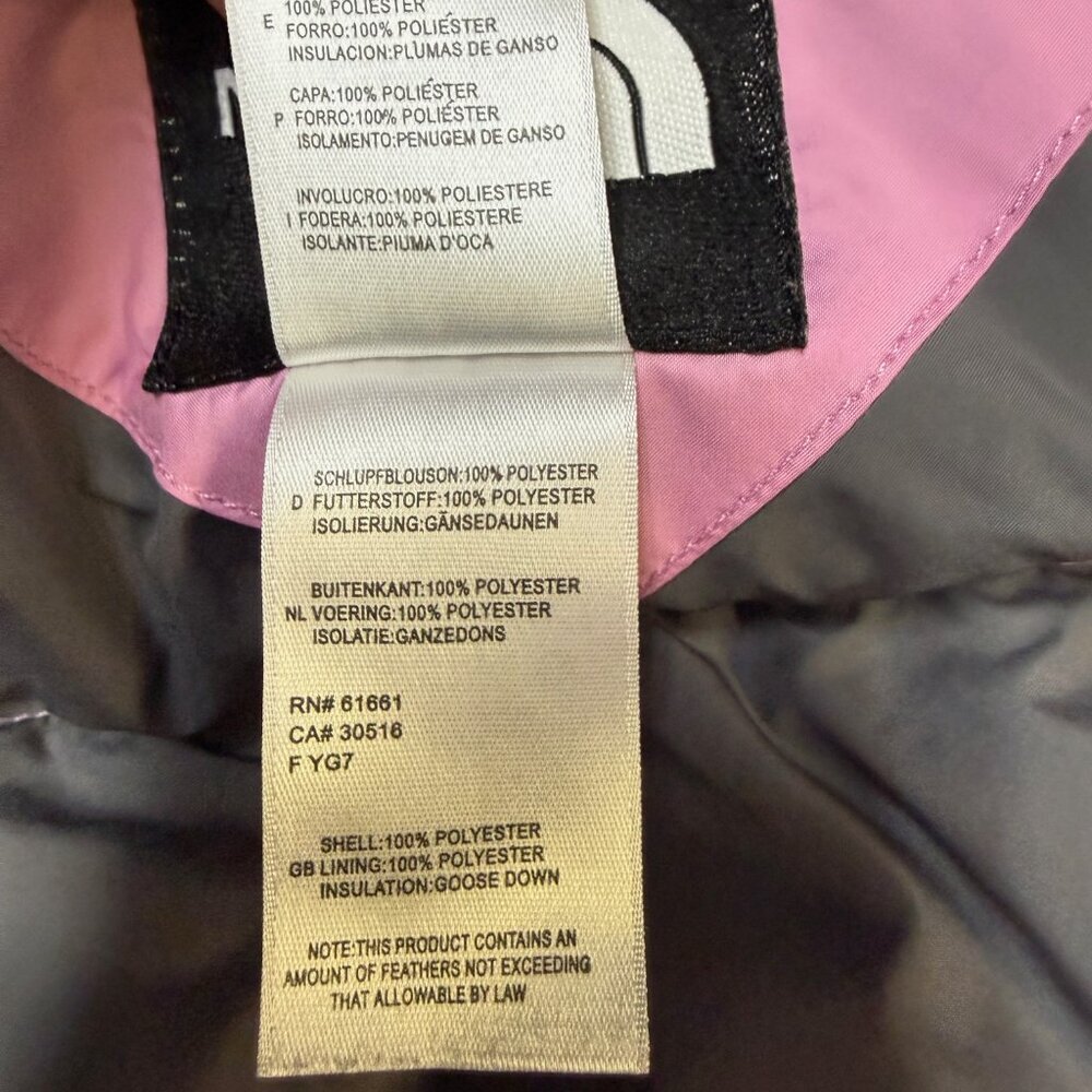 The North Face Women’s 600 Down Quilted Jacket Small Pink‎ EUC - Picture 9 of 13